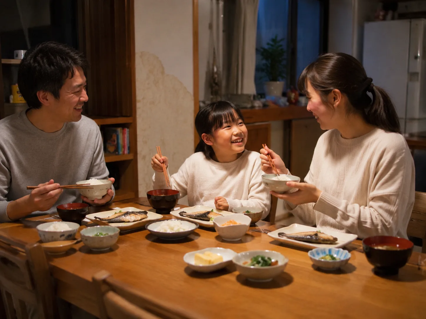 家族の食卓など、毎月の少しのゆとりが生まれる暮らしのイメージ